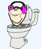 beanie dj dj_skibidi_toilet headphones nose skibidi skibidi_toilet skibidi_toilet_6 smile stubble teeth toilet variant:impish_soyak_ears // 1300x1500 // 41.2KB