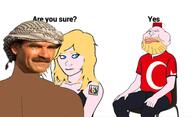 aryan bald beard blue_eyes chair closed_mouth cuck female fez flag:turkiye kurdistan mustache pink_skin sitting text turkiye tvrkaryan variant:meximutt // 2048x1245 // 848.3KB
