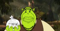 beard big_lips glasses holding_object looking_at_you neutral ogre onion shrek soyjak swamp variant:hippojak variant:soyak // 2326x1211 // 682.8KB