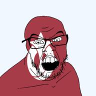 aichi angry flag flag:aichi glasses hair japan looking_at_you mustache open_mouth soyjak stubble teeth todofuken transparent_background variant:feraljak // 1500x1500 // 82.9KB