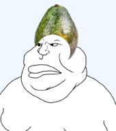 Artist:Mr_Thou avocado closed_mouth fat food fruit gynaecomastia meximutt obese series:muttverse transparent_background variant:meximutt // 888x1000 // 202.4KB