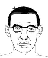 angry chud closed_mouth ear glasses hair variant:sudanid_phenojak // 1001x1206 // 110.5KB