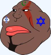 Warrior-Z(user) arab brown_skin flag:israel full_body israel mudzilla muslims shitskin star_of_david variant:meximutt // 313x338 // 26.3KB