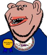 amerimutt award black_sclera brown_skin central_intelligence_agency clothes ear flag flag:virginia glowie latin_text lips mutt open_mouth soyjak state stubble subvariant:impish_amerimutt text united_states variant:impish_soyak_ears virginia // 685x793 // 101.1KB
