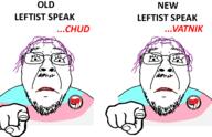 2soyjaks angry antifa antifa_badge average_leftist badge finger flag glasses hand lipstick mustache pointing pointing_at_viewer purple_hair sad soyjak stubble trаnnу variant:bernd vatnik // 2240x1450 // 355.9KB
