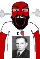 angry balding beard clothes glasses i_love photo red_skin stepan_bandera subvariant:science_lover tshirt variant:markiplier_soyjak // 2111x3072 // 407.4KB
