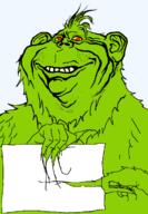 autism children christmas dr_seuss ear empty evil fuzzy green grinch grump grumpy hair hairy monster no_background point presents red_eyes sad sign smile subvariant:hornyimp template variant:impish_soyak_ears whobilation whoville yellow_teeth // 849x1223 // 80.8KB