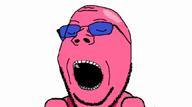 angry animated arm card closed_eyes closed_mouth clothes crying doll_(user) ear glasses hand hat holding_object key kuz meta:tagme military_cap open_mouth pink_skin scissor_sisters smile smv soot_colors soyjak_party stubble uniform variant:kuzjak video // 856x480, 51.9s // 20.5MB