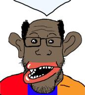 amerimutt armenia black_eyes brown_skin bubble meta:tagme teeth variant:markiplier_soyjak // 1345x1500 // 727.4KB