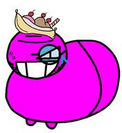 bald banana banana_split_ice_cream blue_glasses edward_(fundamental_paper_education) eye fpe fundamental_paper_education glasses linux meta:namefags purple_skin quote quote_(user) smile stubble teeth variant:unknown white_background // 514x558 // 13.5KB