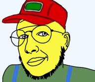 cap closed_mouth clothes ear ftm glasses hat smile sneed soyjak stubble tranny variant:raffer // 1585x1369 // 648.2KB