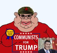 amerimutt award brown_skin china clothes communism donald_trump ear fat finger gigachad glasses hair hand hat holding_object lips maga maga_communism meme mutt open_mouth people's_liberation_army subvariant:brandamerican subvariant:branigger tshirt united_states variant:brandon variant:meximutt xi_jinping // 1256x1187 // 464.2KB