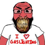 angry bad_teeth balding beard black_sclera clenched_teeth clothes gaslighting glasses hair heart i_love red_skin rotten_teeth soyjak subvariant:science_lover tranny tshirt variant:markiplier_soyjak you_were_one_i_ker // 1200x1184 // 568.8KB