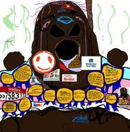 award black black_skin chud_(boorufag) chud_(soybooru) jews meta:op_took_a_selfie_of_xerself op_is_a_retarded_lazy_faggot_for_not_tagging_his_own_shit transgender_flag trend:slopjak // 252x255 // 19.7KB