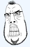 aliased angry balding clenched_teeth eyebags glasses gritting_teeth hair stubble subvariant:hairson template transparent_background variant:cobson // 678x1046 // 25.2KB