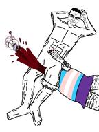 2soyjaks arm blood bloodshot_eyes buff chud closed_mouth clothes crying decapitation dress ear full_body glasses gore hair hairy hand hanging headlock muscles nsfw nude open_mouth painted_nails purple_hair severed_head smile smug soyjak subvariant:chudjak_front tongue tranny variant:bernd variant:chudjak yellow_teeth // 720x960 // 72.5KB