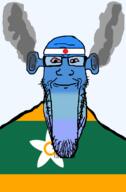 angry bald bloodshot_eyes blue blue_skin calm closed_mouth ear ehime flag flag:ehime flag:japan fume glasses japan ogre_ears seethe smoke soyjak stretched_chin stubble subvariant:longplier todofuken transparent_background variant:markiplier_soyjak // 823x1250 // 64.8KB