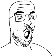 artist:taceboi23 bald credit_the_creators eyebrows glasses jacksfilms looking_to_the_right mustache open_mouth stubble variant:credittor variant:unknown white_background // 703x720 // 29.1KB