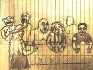 arm body drawing femjanny glasses laughing open_mouth stubble subvariant:gapejak_female variant:chudjak variant:cobson variant:impish_soyak_ears variant:meximutt variant:soyak yellow_background // 1439x1080 // 979.3KB