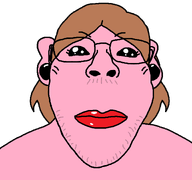 black_eyes brown_hair closed_mouth drawn_beard drawn_moustache ear earring female hair pink_skin pooner red_lips subvariant:bridget variant:bernd variant:gapejak // 1200x1125 // 31.6KB