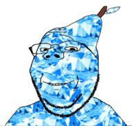 PaulMcPear blue_skin food fruit gem gem_skin looking_at_you pear smile soyjak subvariant:wholesome_soyjak variant:gapejak // 680x649 // 412.3KB
