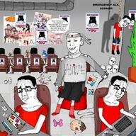 ack anime anime_figure anime_girl artist:ageisttadchad computer despair factory japan labor labour manga paper poster skulls suicide sweating tranime_girl trans trans_flag transgender_flag variant:carterjak variant:chudjak variant:troonjak work // 3072x3072 // 3.8MB