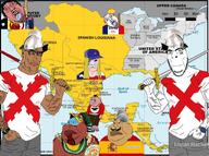 ack aryan based billions_must_die_wojak brown_skin conquistador crying map mexico muscles noose north_america red_skin rope soyjak spain subvariant:muscular_chud united_states variant:bernd variant:chudjak variant:cobson variant:meximutt vril white_skin // 1600x1190 // 2.1MB