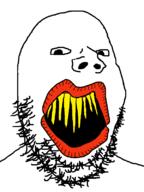 open_mouth sharp_teeth soyjak stubble variant:gapejak yellow_teeth // 600x800 // 35.4KB