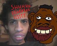 afro big_lips brown_skin irl meta:not_oc nas:tyrone negro negroid nigger red_text sheeeit shitskin text tyrone // 506x405 // 29.7KB