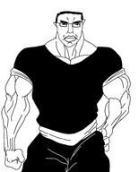 baki black_pants black_shirt chud glasses muscles subvariant:pol_face template variant:chudjak // 1560x1932 // 310.1KB