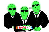 central_intelligence_agency closed_mouth clothes epi glasses glowing green_skin holding_laughter holding_object laughing necktie smile suit suit_and_tie sunglasses trend:glowie variant:cobson variant:feraljak variant:markiplier_soyjak // 2354x1554 // 661.6KB