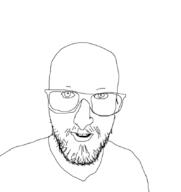 clothes glasses open_mouth soyjak stubble variant:unknown // 800x848 // 55.0KB