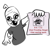 arm baby clothes coal deformed glasses grey_shirt hair hand oekaki open_mouth paper redraw soyjak stubble subvariant:jacobson text tshirt variant:a24_slowburn_soyjak variant:timewaster // 1150x1066 // 232.7KB