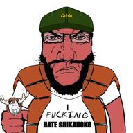 angry anime clothes deer glasses hat horn i_fucking_hate i_hate my_deer_friend_nokotan noko_shikanoko shikanoko_nokonoko_koshitantan subvariant:science_lover variant:bernd variant:markiplier_soyjak // 768x768 // 102.6KB