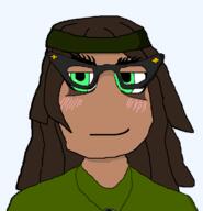 beanie brapjak_farty brim brown_hair brown_skin closed_mouth clothes green_eyes hair necklace smirk smug variant:soytan // 680x705 // 18.8KB