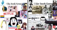 3soyjaks Bodo_League_massacre Ilbe Ilminism Lee_Chun_jae Moon_Jae_in Northwest_Youth_League Park_Chung_Hee Shin_Tae_il Syngman_Rhee Taegukgi White_Shirts_Society Woo_Bum_kon Yeom_Dong_jin anti_communism bts closed_mouth communism comparison crossfire d.va_(overwatch) daewoo_k2 fascism flag:lgbt_pride_flag flag:north_korea flag:south_korea flag:transgender_pride_flag hammer_and_sickle hanahoe human_rights jin_roh korean_text korean_war lady_rainicorn league_of_legends lgbt_flag netflix north_korea open_mouth red_velvet rifle seung_hui_cho smile south_korea stubble subvariant:chudjak_front subvariant:muscular_chud teeth tower_of_god tranny variant:alicia variant:chudjak war_rock world_war_2 // 1500x800 // 1.3MB