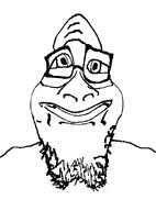 glasses grid_warp iris soyjak stubble variant:fat_engineer_soyjak // 458x619 // 14.8KB