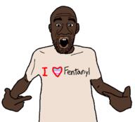 arm black_skin clothes ear fentanyl george_floyd hand i_love lips negro pointing series:saint_floyd soyjak stubble tranny tshirt variant:shirtjak // 618x559 // 97.4KB