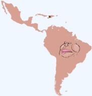 argentina bolivia brazil colombia continent cuba dominican_republic ecuador guatemala haiti latin_america latino map mexico nigger peru puerto_rico shieet variant:meximutt venezuela // 1245x1305 // 83.6KB