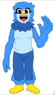 Martlet_(Undertale_Yellow) aliased avian beak bird blue_hair feather fur furfag furry meta:another_faggot_has_joined_the_party meta:barely_a_soyjak meta:op_here_i_forgot_to_mention_that_i'm_trans undertale variant:soytan waving wing // 574x981 // 211.9KB