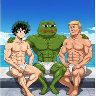 amphibian buff donald_trump frog hand_on_shoulder izuku_midoriya meta:ai_generated muscles muscular_male my_hero_academia nas:pepe pepe_the_frog pool skyline underpants // 850x850 // 103.3KB amphibian buff donald_trump frog hand_on_shoulder izuku_midoriya meta:ai_generated muscles muscular_male my_hero_academia nas:pepe pepe_the_frog pool skyline underpants // 850x850 // 103.3KB