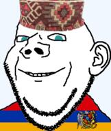 armenaryan armenia armeniaryan caucasus churka clothes coat_of_arms flag:armenia hair hat soyjak stubble traditional traditional_armenian_hat traditional_hat transparent_background trend:aryan tricolour variant:impish // 670x792 // 275.6KB