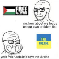 calarts concerned country flag frown glasses grin meme palestine russo_ukrainian_war smile so_true soyjak stubble subvariant:soyak_(irritated) text ukraine variant:soyak // 750x749 // 205.8KB