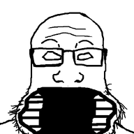 glasses horizontal_mouth open_mouth soyjak stubble variant:markiplier_soyjak // 600x800 // 17.0KB