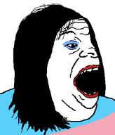 clothes flag hair lipstick looking_to_the_right makeup open_mouth side_profile subvariant:alicia_side tranny variant:alicia // 345x404 // 12.2KB