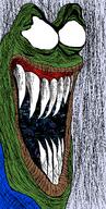 amphibian distorted frog glitch laughing meta:nas nas:pepe pepe_the_frog schizo schizophrenia sharp_teeth teeth // 733x1445 // 425.5KB