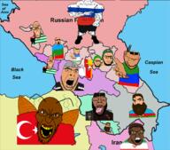 abkhazia adygea armenia azerbaijan beard black_sea black_skin brown_skin caspian_sea chechnya christianity dagestan flag flag:abkhazia flag:armenia flag:azerbaijan flag:dagestan flag:ichkeria flag:iraq flag:russia flag:south_ossetia flag:turkiye georgia ingushetia iran kabardino-balkaria karachay-cherkessia map ossetia roach russia subvariant:euromutt tongue turkiye variant:bernd variant:chudjak variant:cobson variant:feraljak variant:impish_soyak_ears variant:markiplier_soyjak variant:soyak white_skin // 1229x1080 // 754.9KB