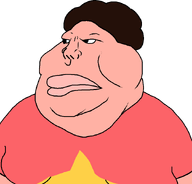 angry cartoon clothes fat gynaecomastia hair lips looking_to_the_left no_background obese star_(symbol) steven_universe transparent_background variant:meximutt // 888x849 // 39.2KB
