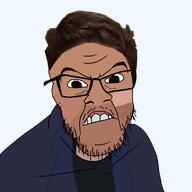 angry brazil christianity closed_mouth clothes glasses hair he_will_always_be_a_gem jacksepticeye looking_at_you miguel_oliveria mustache of_the_king_the_power_the_best pastor soyjak stubble teeth template transparent_background variant:feraljak youtube // 1500x1500 // 316.9KB