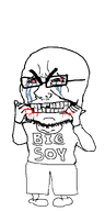 angry big_soy biting_finger clothes cracked_teeth crying enraged meta:oc_but_kinda_not_oc shorts teeth tshirt variant:cryboy_soyjak // 600x1200 // 23.9KB